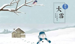 大雪是农历几月（大雪是农历几月的节气）