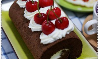 樱桃奶油蛋糕卷怎么做（樱桃奶油蛋糕卷怎么做好吃）