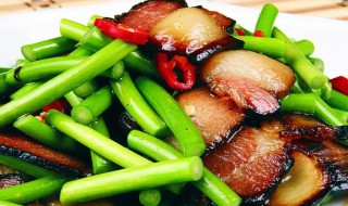 腊肉炒菜心的家常做法 腊肉炒菜心的家常做法窍门