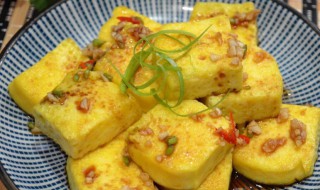 香煎鸡蛋豆腐的做法 油煎鸡蛋豆腐的做法