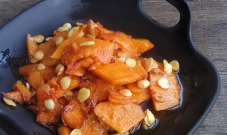 杏仁南瓜的做法（杏仁炖南瓜做法）