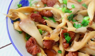 平菇炒猪肉的做法 平菇炒猪肉的做法大全
