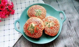 葱花芝麻面包制作方法 葱花面包的做法与配方