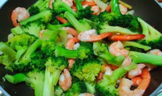 蒜蓉虾仁西兰花怎么做