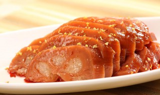 桂花糖藕的配料与制作方法 桂花糖藕的配料与制作方法窍门