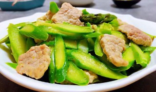 酱爆肉片芦笋怎么做 酱爆肉片芦笋怎么做好吃