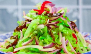 炝拌素菜怎么做 炝拌素菜怎么做才好吃