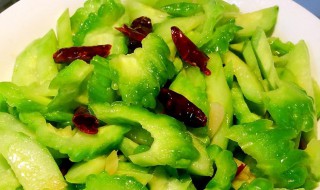 炝苦瓜 炝苦瓜家常做法