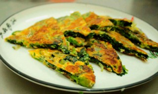 姜汁菠菜饼（菠菜汁做饼）