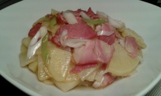 培根土豆菜心饭 土豆培根饭做法