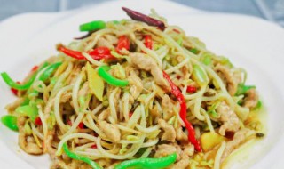 肉爆芽菜怎么做 肉肉爆芽素