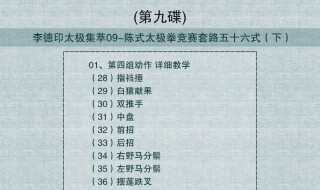 24式简化太极拳教学要点（24式简化太极拳教学要点口诀）