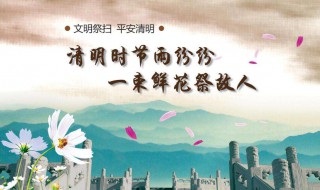 清明节祭扫仪式是什么 清明节祭扫仪式是什么祖先的主要形式