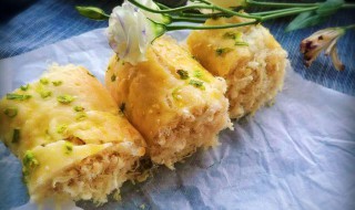 葱香肉松火腿蛋卷 火腿肉松蛋卷图片