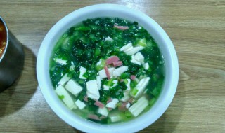 小白菜豆腐汤 小白菜豆腐汤怎么做好吃