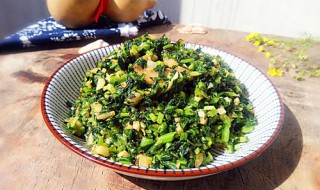 油渣炒萝卜苗（油渣炒萝卜丝）