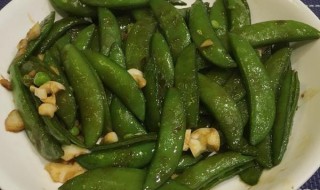 干煸蒜茸甜豆 蒜香干煸豆角的家常做法