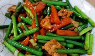 蒜苔炒肉片 蒜苔炒肉片怎么做好吃