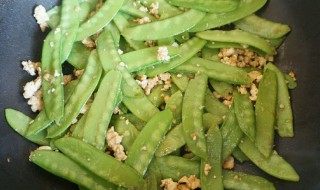 肉末荷兰豆教程（荷兰豆子炒肉末）