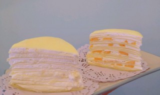 芒果榴莲双拼蛋糕怎么做 榴莲芒果蛋糕的做法