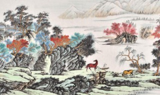 山水画能冲门口挂吗（山水画冲着门可以吗）