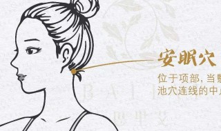 安眠的准确位置和作用 安眠的准确位置图和作用