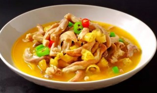 山椒煨肚条步骤（野山椒煨猪肚）