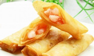 在家怎么做虾肉春卷（虾肉春卷制作）
