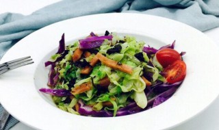 小白菜炒紫甘蓝 小白菜炒紫甘蓝的做法