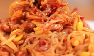 肉末豆芽炒粉条怎么做 肉末豆芽炒粉条怎么做好吃