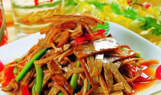 干豇豆拌肚丝 豇豆拌豆干