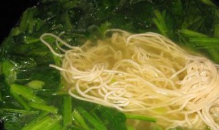 菠菜炝锅面(菠菜炝锅面条)