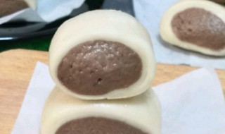 可可双色馒头 可可粉馒头花样馒头