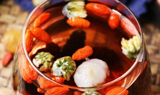 槐角黑枸杞胎菊茶的做法 槐花和黑枸杞一起泡水喝有什么功效