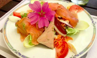 鹅肝沙拉 鹅肝 料理