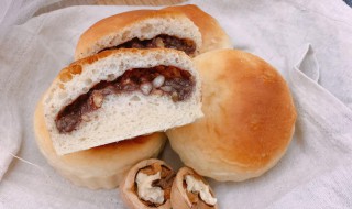 双馅红豆麻糬面包（红豆馅麻花的做法）