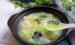 家常菜丝瓜蛋汤 丝瓜 蛋汤