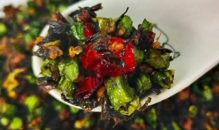 四季豆炒榄菜肉末（橄榄菜四季豆炒肉末）