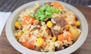 牛肉彩蔬焖饭的做法（牛肉焖饭的做法大全）