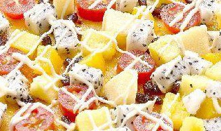 酥脆香甜吐司底水果披萨（吐司披萨的做法大全平底锅窍门）