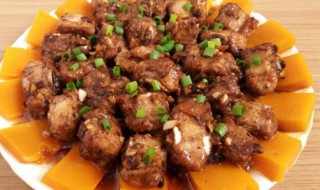 南瓜蒸排骨的做法 月子餐南瓜蒸排骨的做法