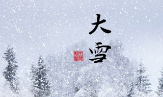 大雪有什么节气习俗 大雪节气的气候特点风俗时间