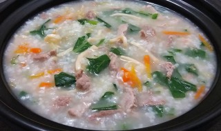 青菜瘦肉粥正宗的做法 青菜瘦肉粥正宗的做法大全