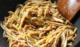 青姜肉丝做法 姜丝肉的做法