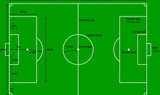 足球场地尺寸（专业足球场地尺寸）