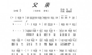 关于父亲的歌 关于父亲的歌曲15首