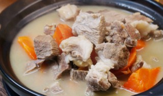 红萝卜炖羊肉的家常做法 红萝卜炖羊肉的家常做法窍门