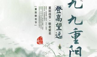 重阳节的风俗是什么 重阳节的风俗是什么有关诗句是什么