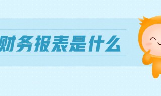 什么是财务报表 什么是财务报表的重要组成部分