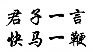 君子一言快马一鞭意思（君子一言快马一鞭意思和造句）